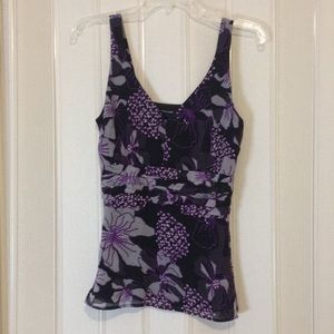 Purple Floral Vero Moda Tank